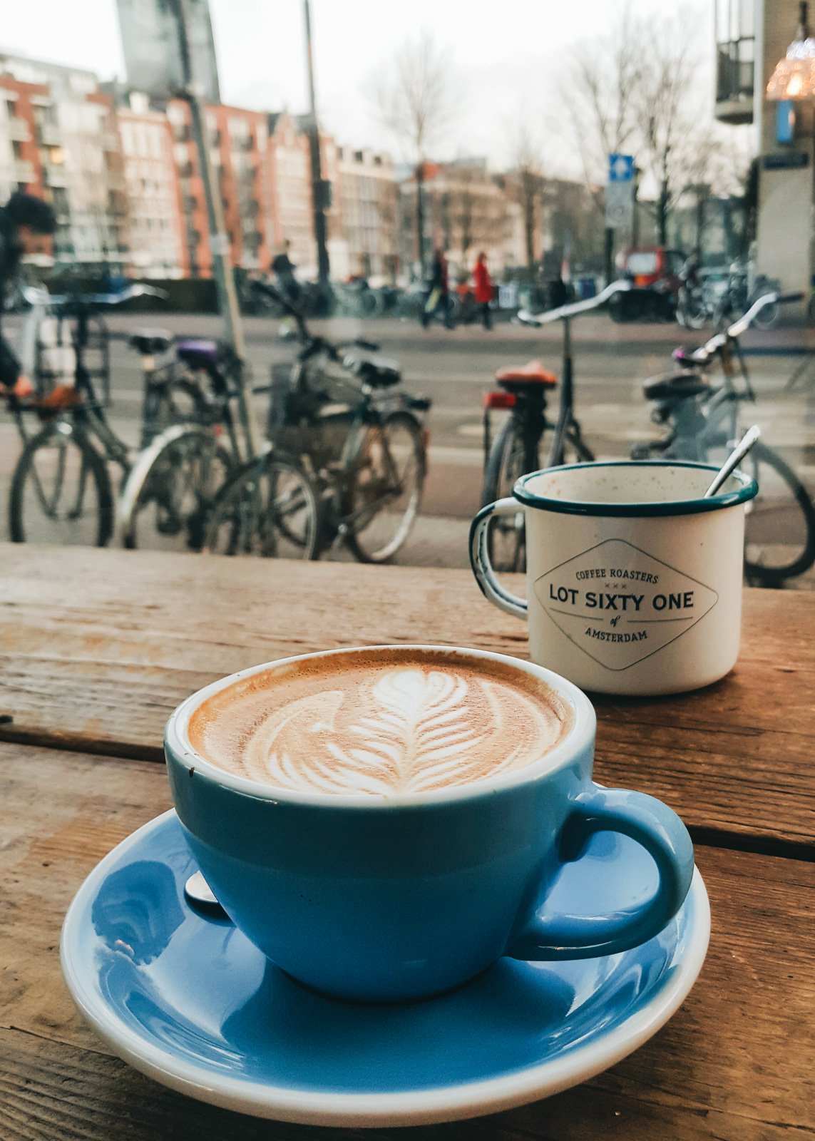 lot 61 coffee amsterdam blue cup