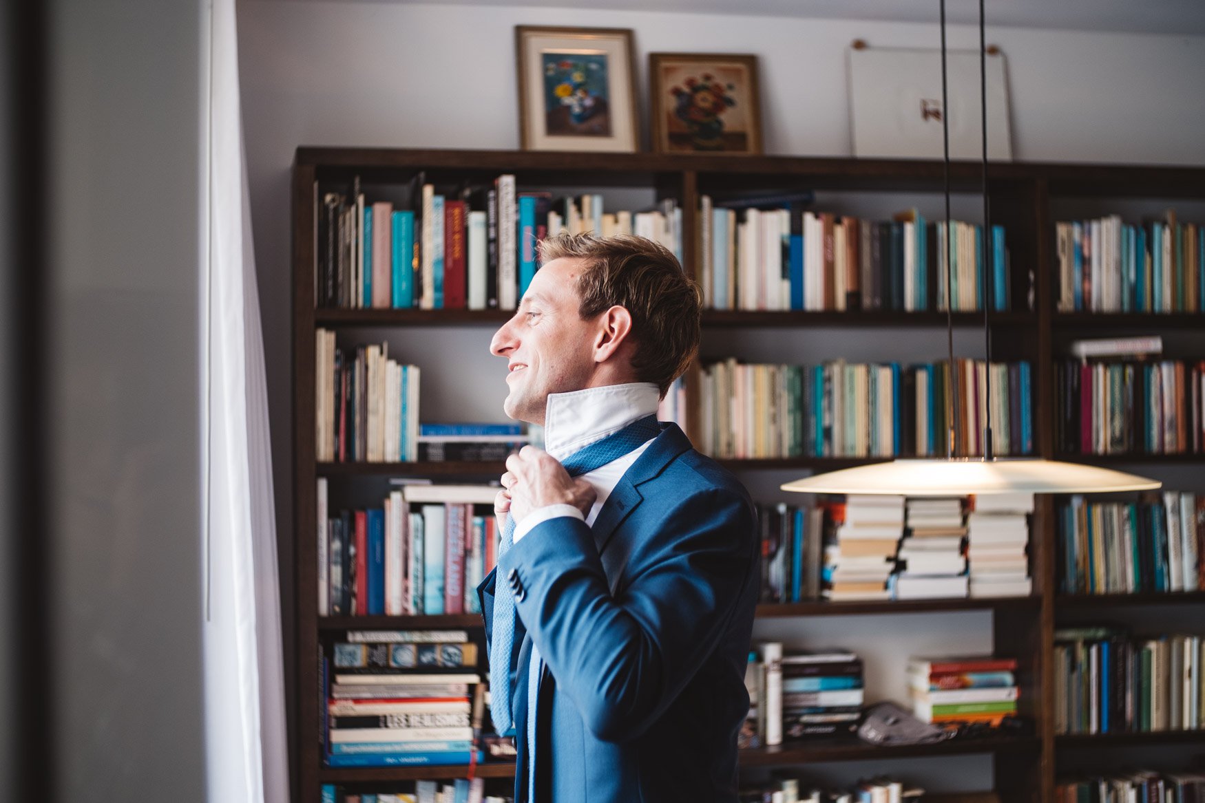 groom getting ready