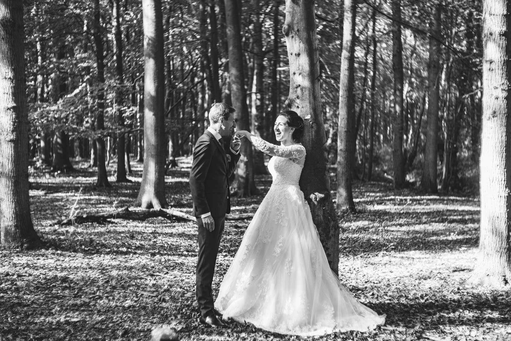 bw wedding forest Castricum