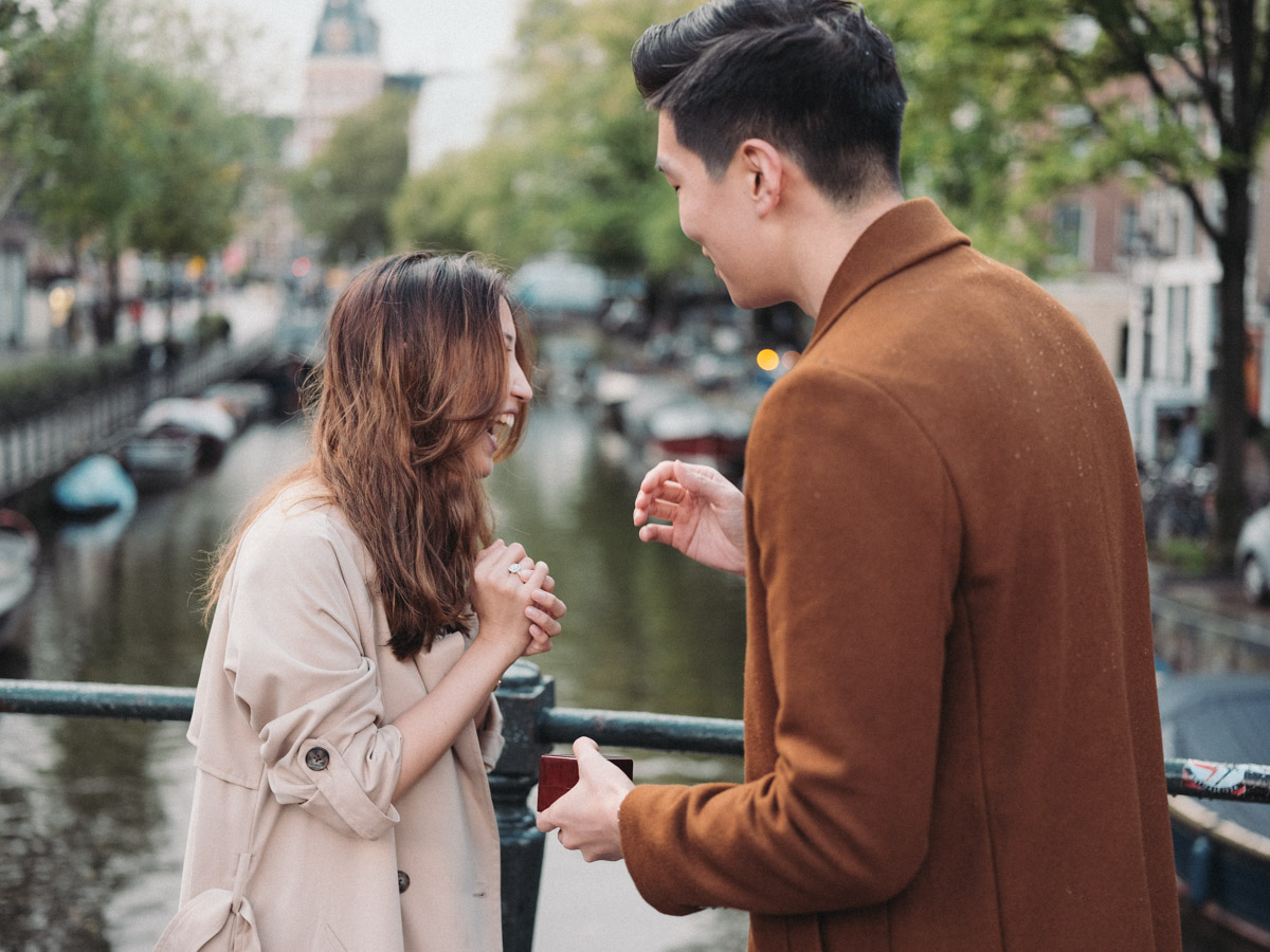 Surprise Proposal Photo Session in Amsterdam
