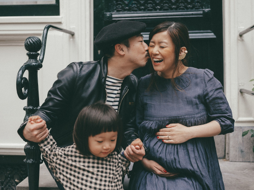 Candid Japanese Family Photoshoot in Amsterdam