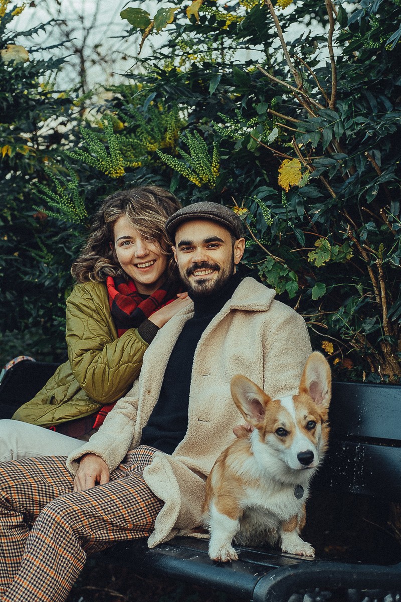loveshoot with dog in amsterdam
