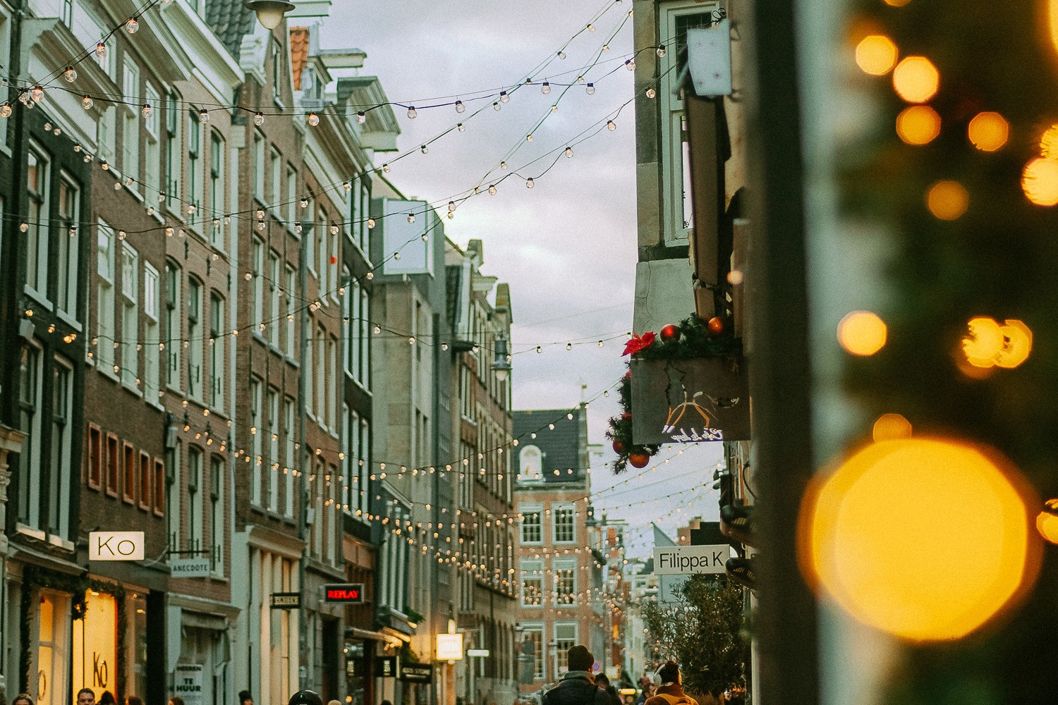 Christmas Lights Photoshoot in Amsterdam