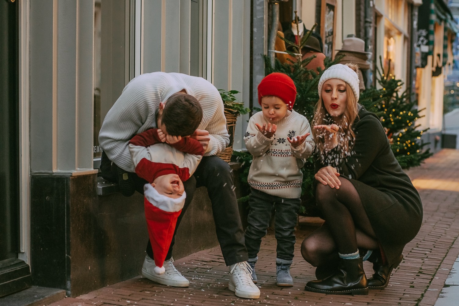 Creative Xmas Family Shoot in Amsterdam