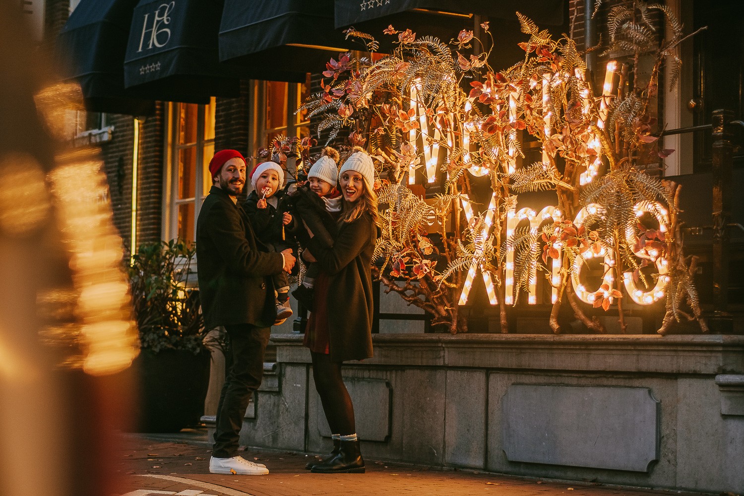 Winter Family Photography Session in Amsterdam