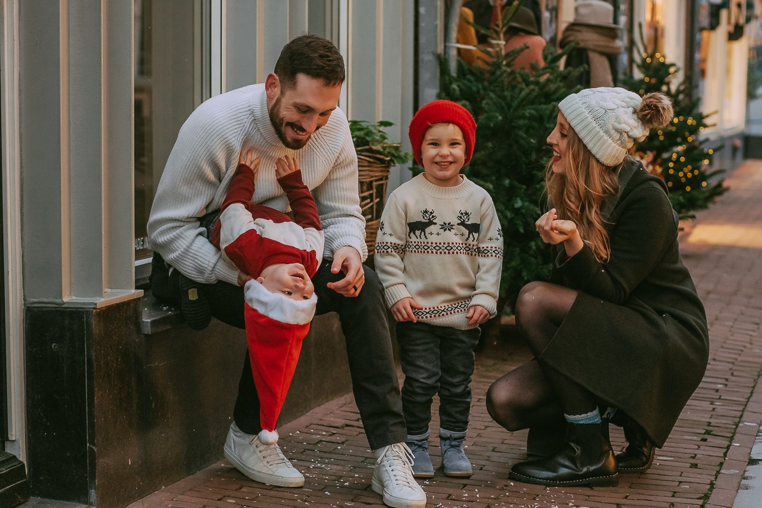 Professional Xmas Family Photoshoot in Amsterdam