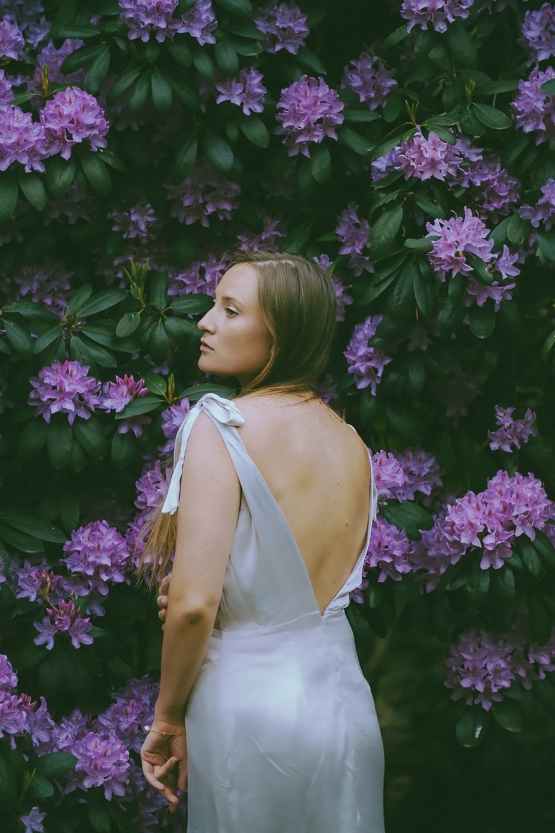 Model Photography in Blooming Amsterdam Park