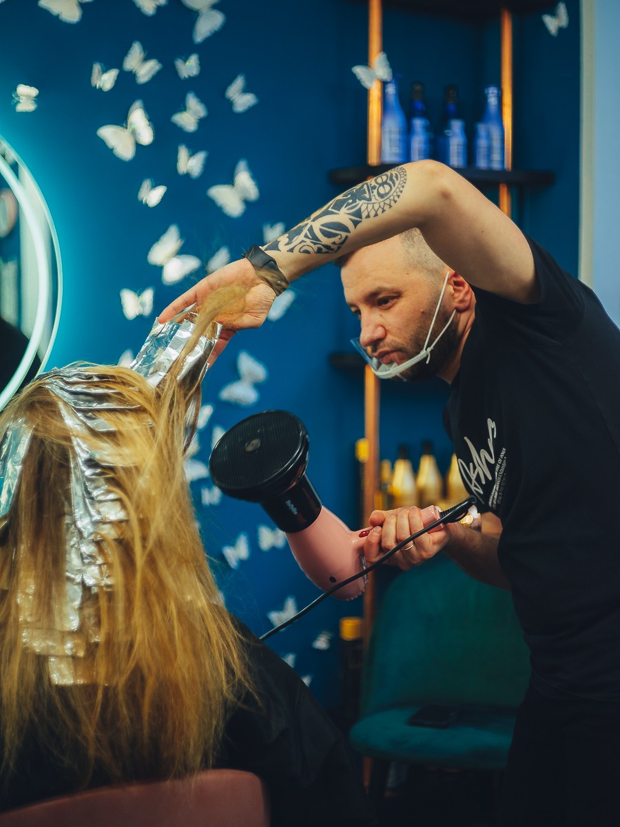 Authentic Small Business Branding Photo Session at Hair Salon