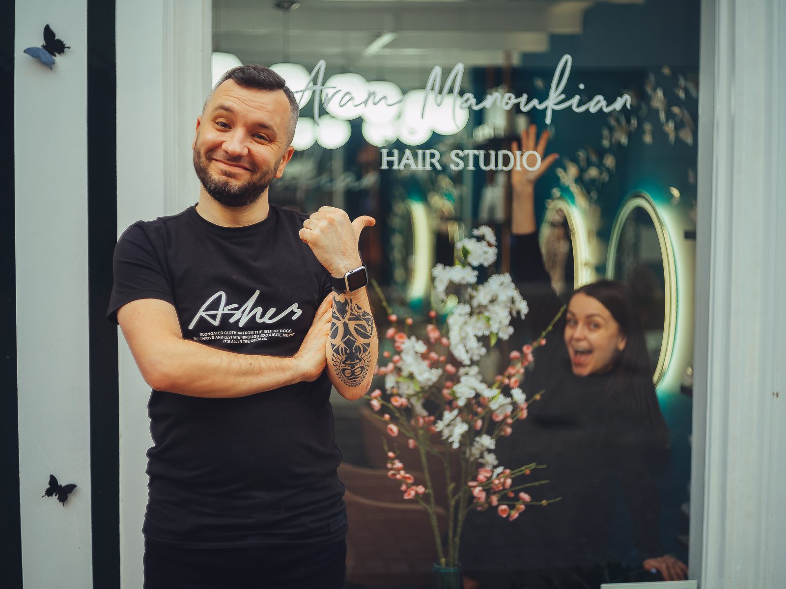 Atmospheric Brand Storytelling Portraits at Hair Salon