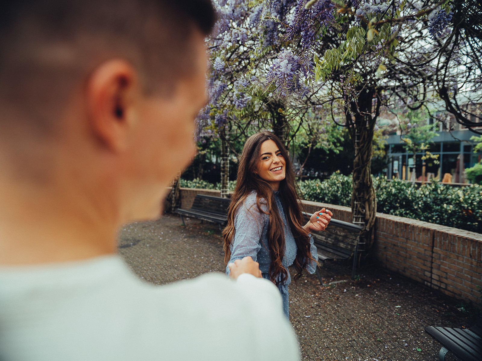 Cinematic couple portraits in Amsterdam
