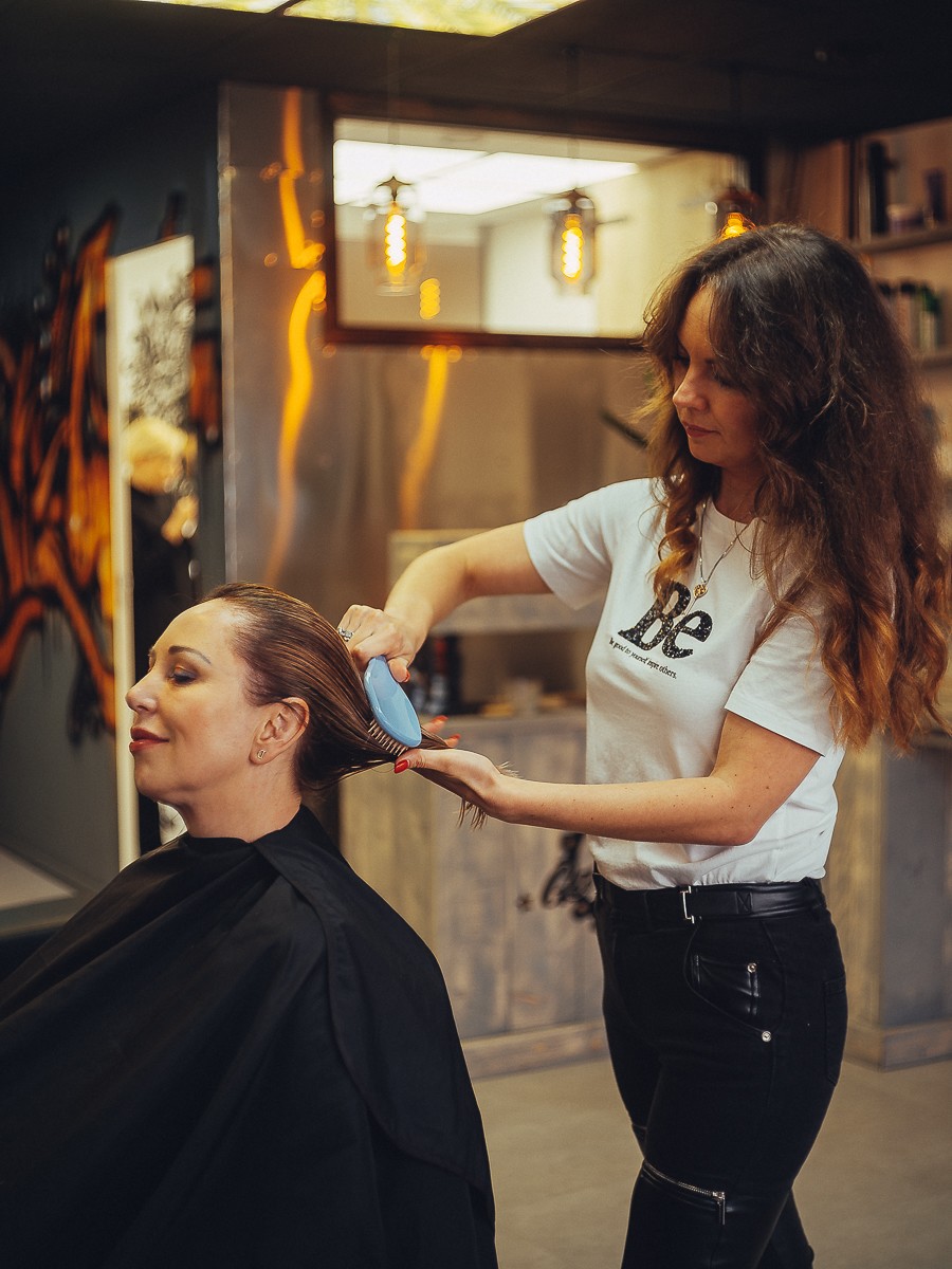 Vivid Company Branding Portraits at Hairdresser Studio in Haarlem