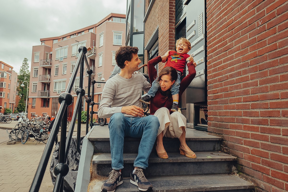 Family Photoshoot in the Neighborhood