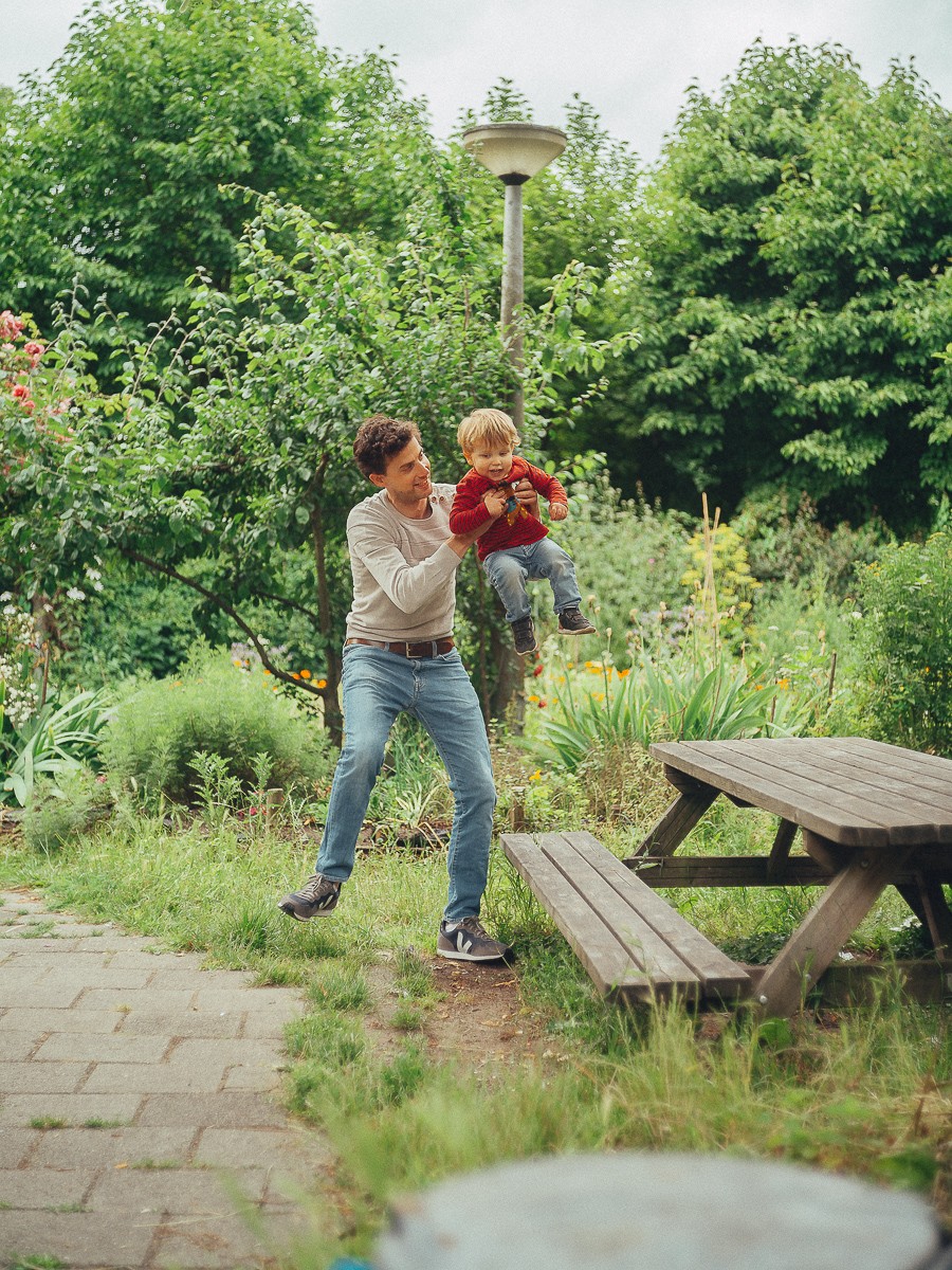 father and son photoshoot in amsterdam
