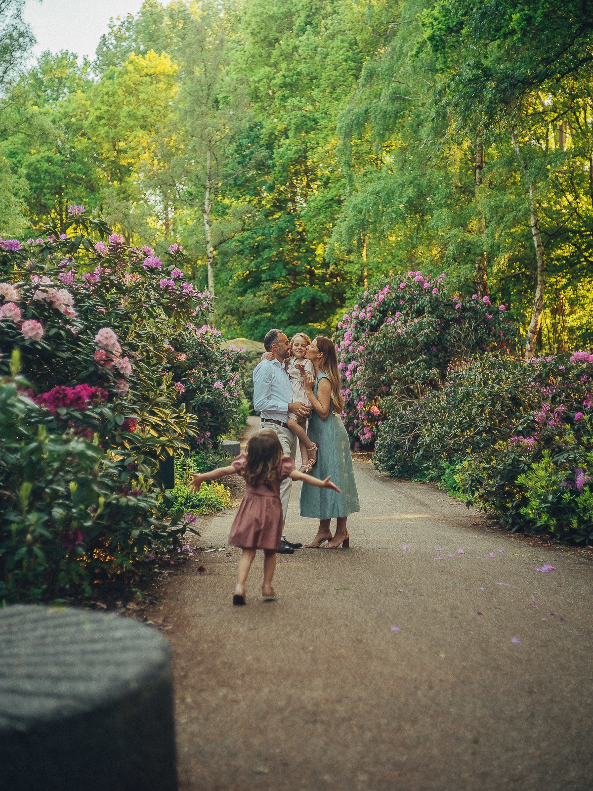 Vibrant Family Photography in a Blooming