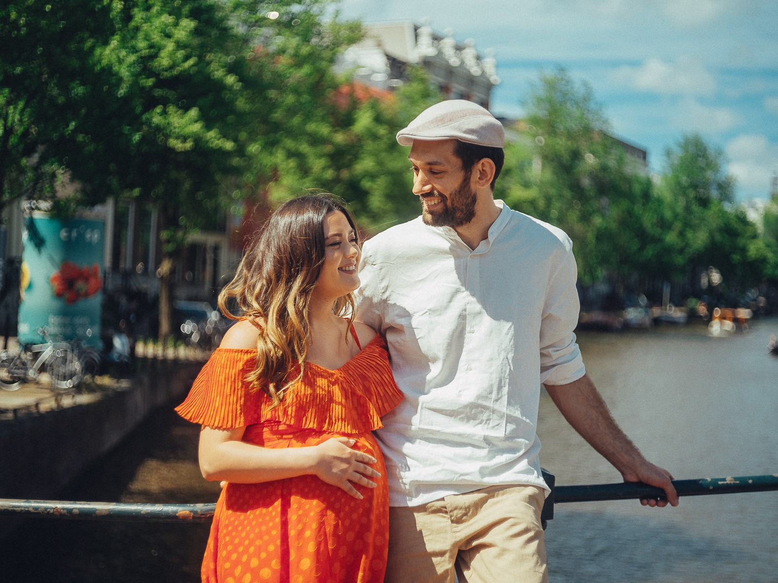 maternity couple photowalk amsterdam