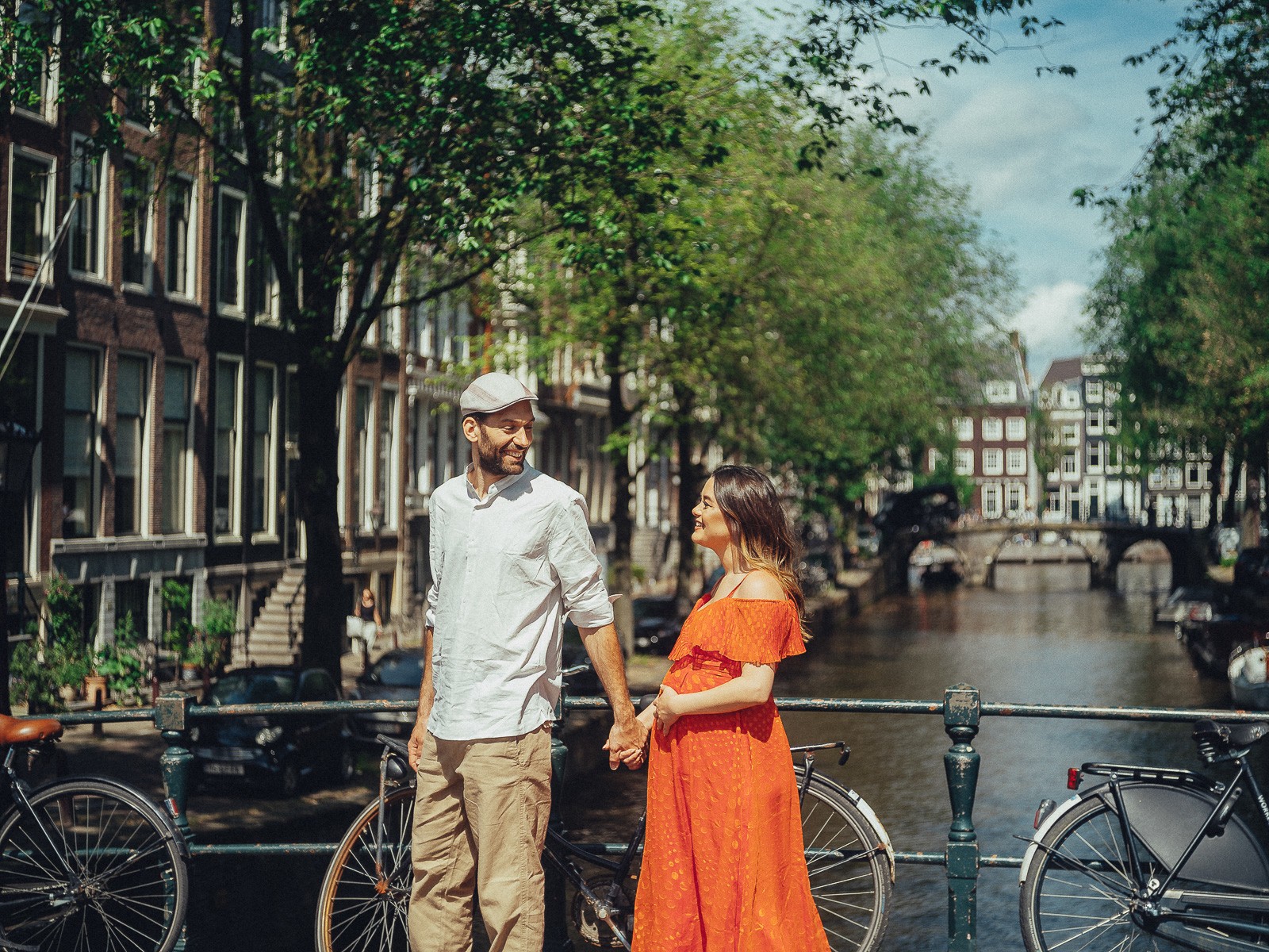 maternity couple photoswalk amsterdam
