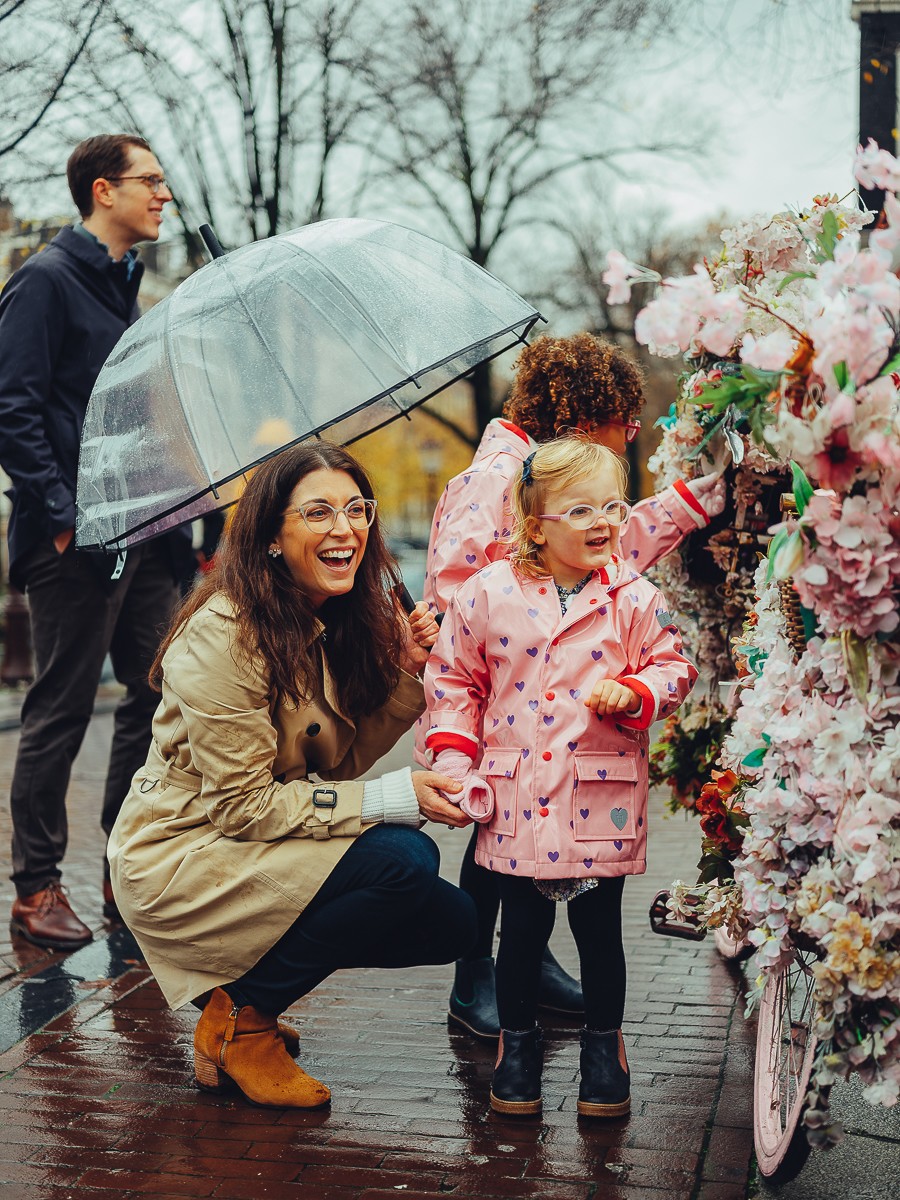 Candid Autumn Family Photography on Amsterdam Canals
