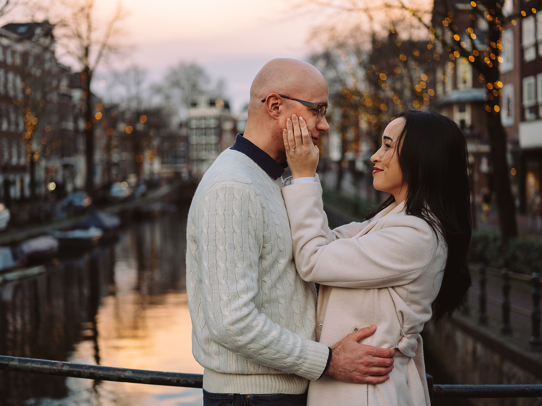 romantic engagement shoot