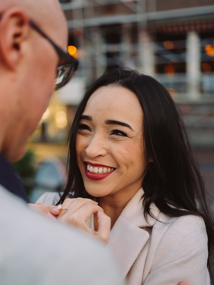 surprise engagement photoshoot in Amsterdam