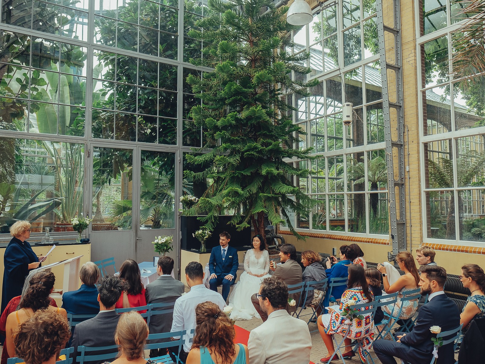 Trouwreportage in de Hortus Amsterdam