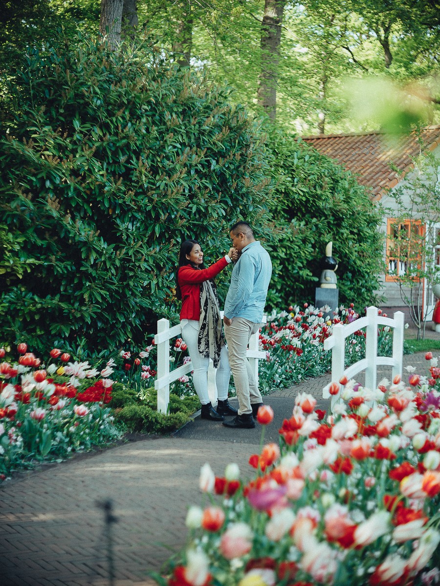 Couple Proposal Photoshoot at Keukenhof