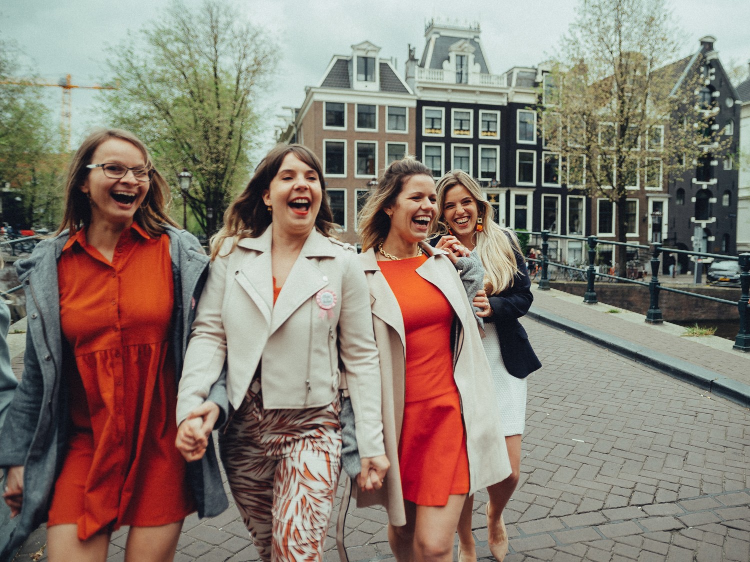 Vibrant Bachelor Party Photoshoot in Amsterdam