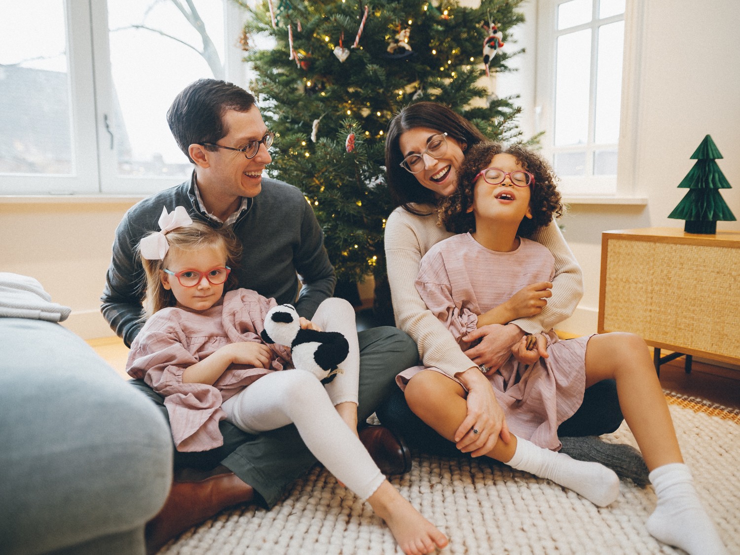 Christmas Family Portraits at Home