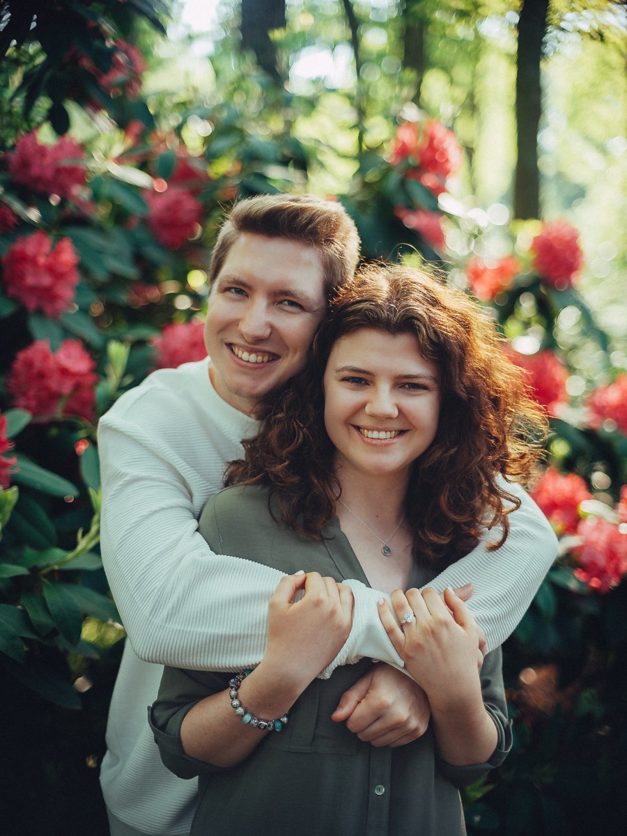 Romantic Tulip Garden Wedding Proposal Photographer