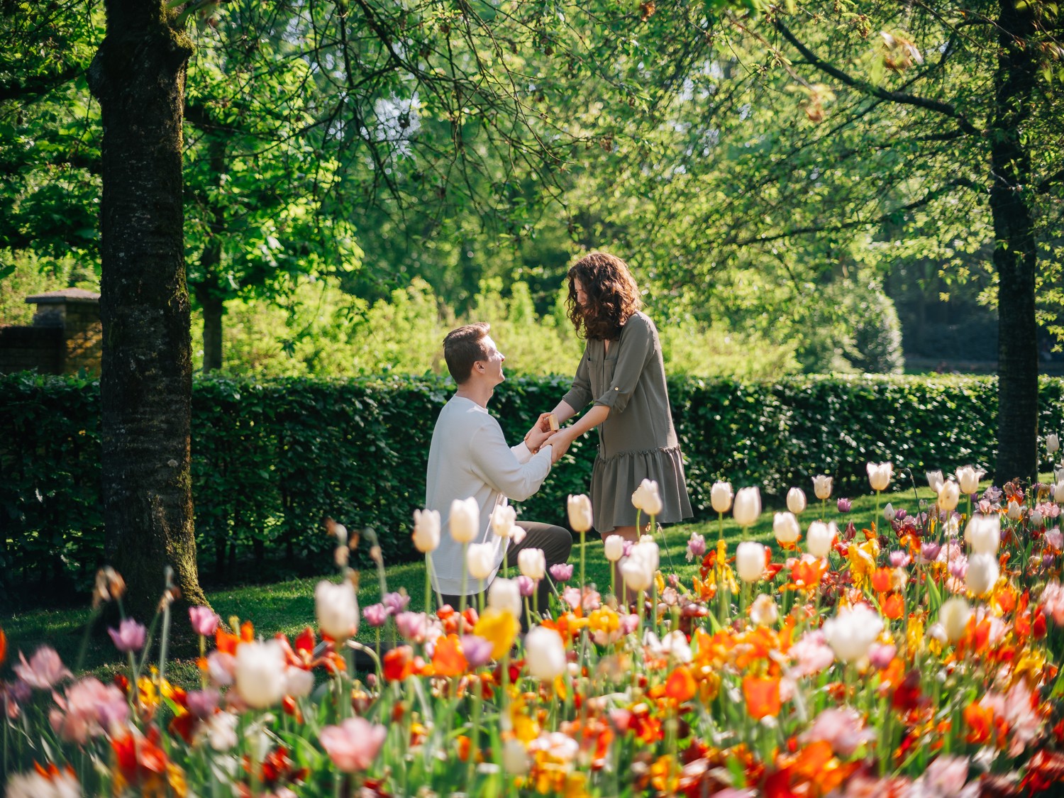 Keukenhof Garden Surprise Proposal Photoreportage