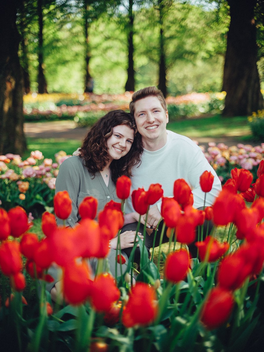Keukenhof Tulips Engagement Photoshoot