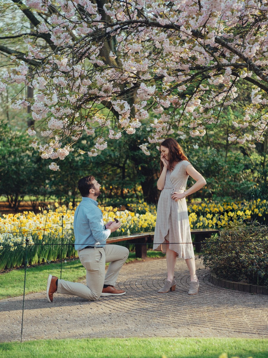 Wedding Proposal Dutch Flower Garden