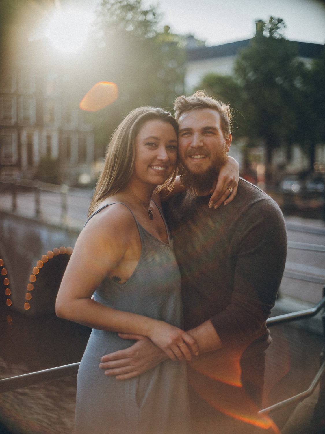 Huwelijksaanzoek op de Amsterdamse grachten