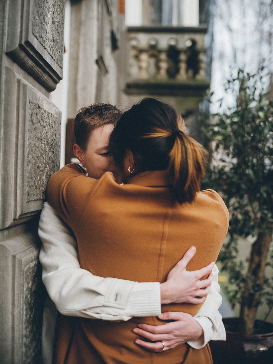Vibrant Gay Surprise Proposal Portraits by Professional Photographer