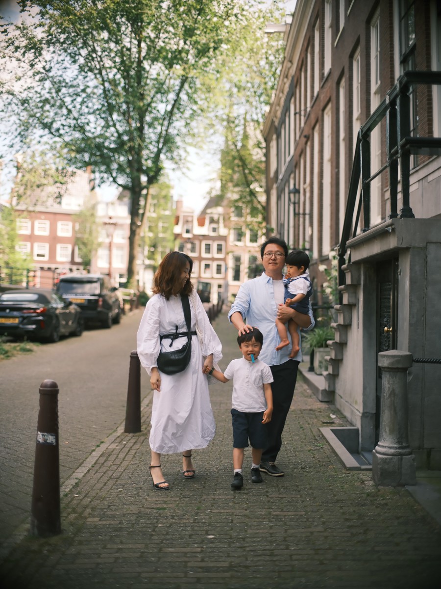 Natural Korean Family Photowalk Amsterdam