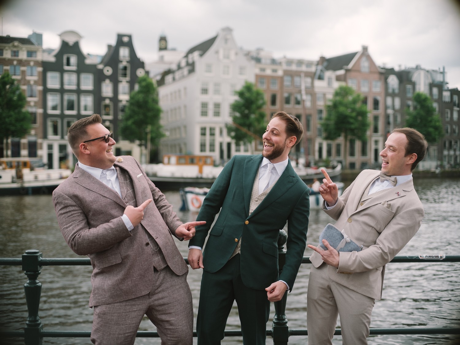 Groom and Best Friends Photo in Amsterdam