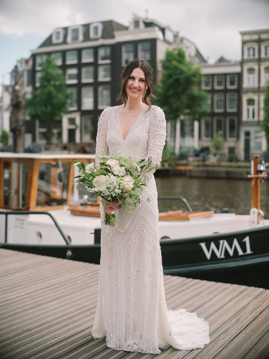 Eye-catching Wedding Pictures Amsterdam Canals