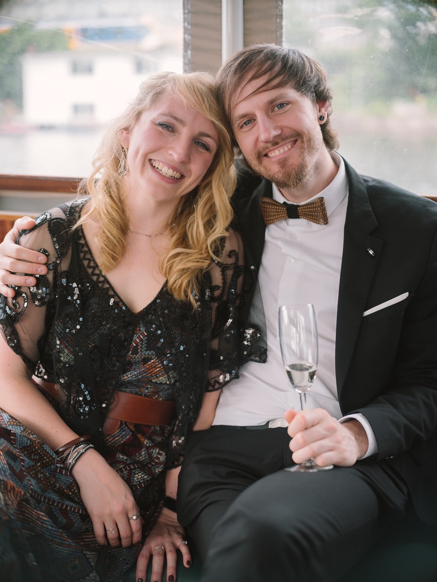Authentic Wedding Photos Amsterdam Boat