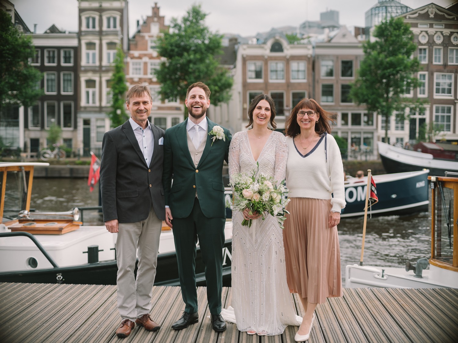 Candid Outdoor Wedding Photos in Amsterdam