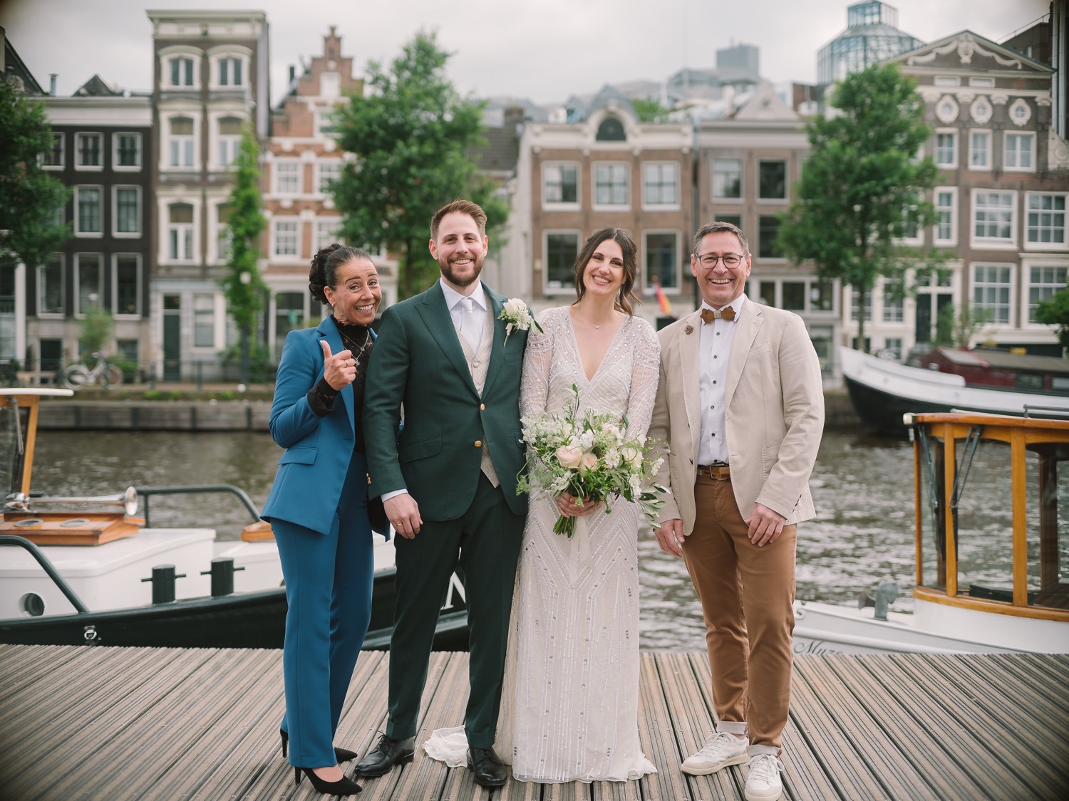 Vivid Wedding Portraits Amsterdam Canals