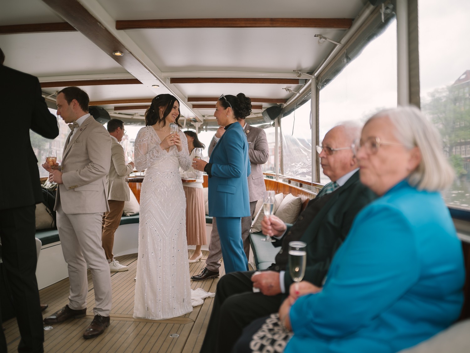 Original Wedding Photos Amsterdam Boat