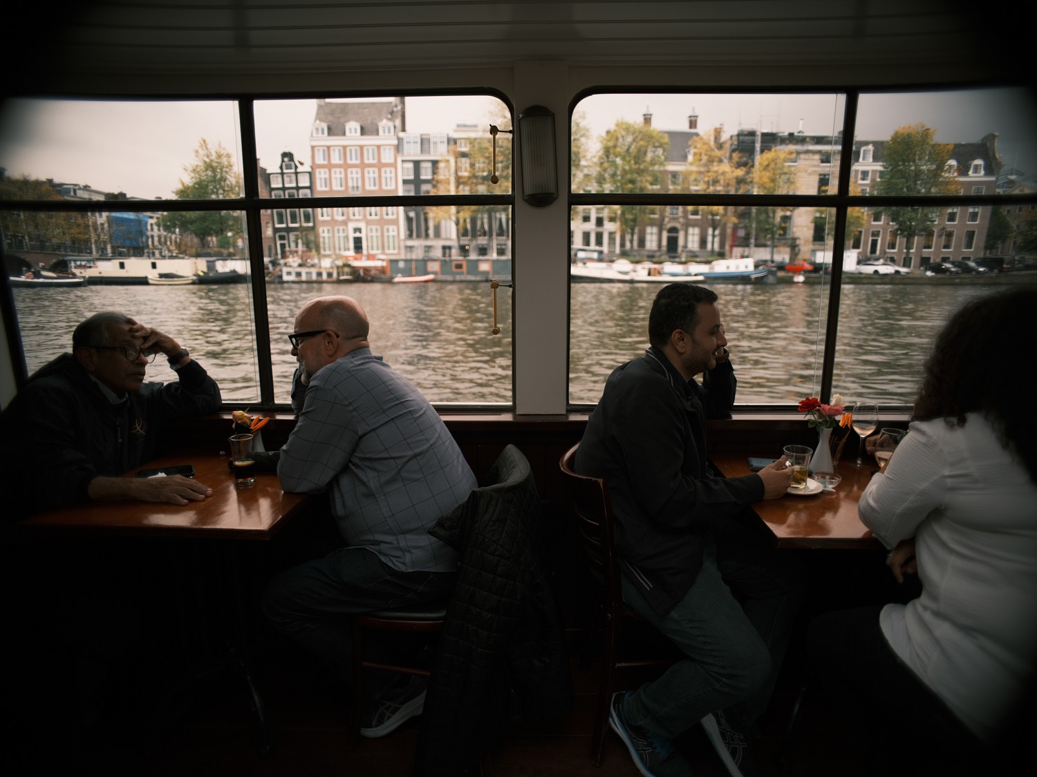Company Event Photoshoot on a Canal Boat in Amsterdam