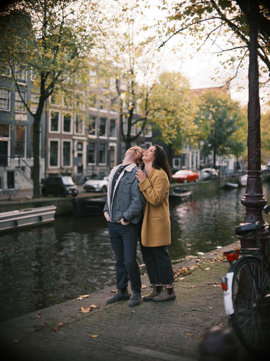Outdoor Couple Engagement Photography in Amsterdam