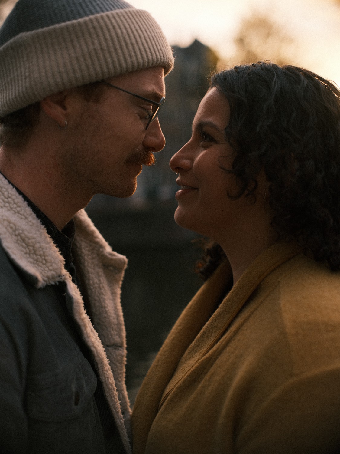 Loveshoot of a Stylish American Couple in Amsterdam