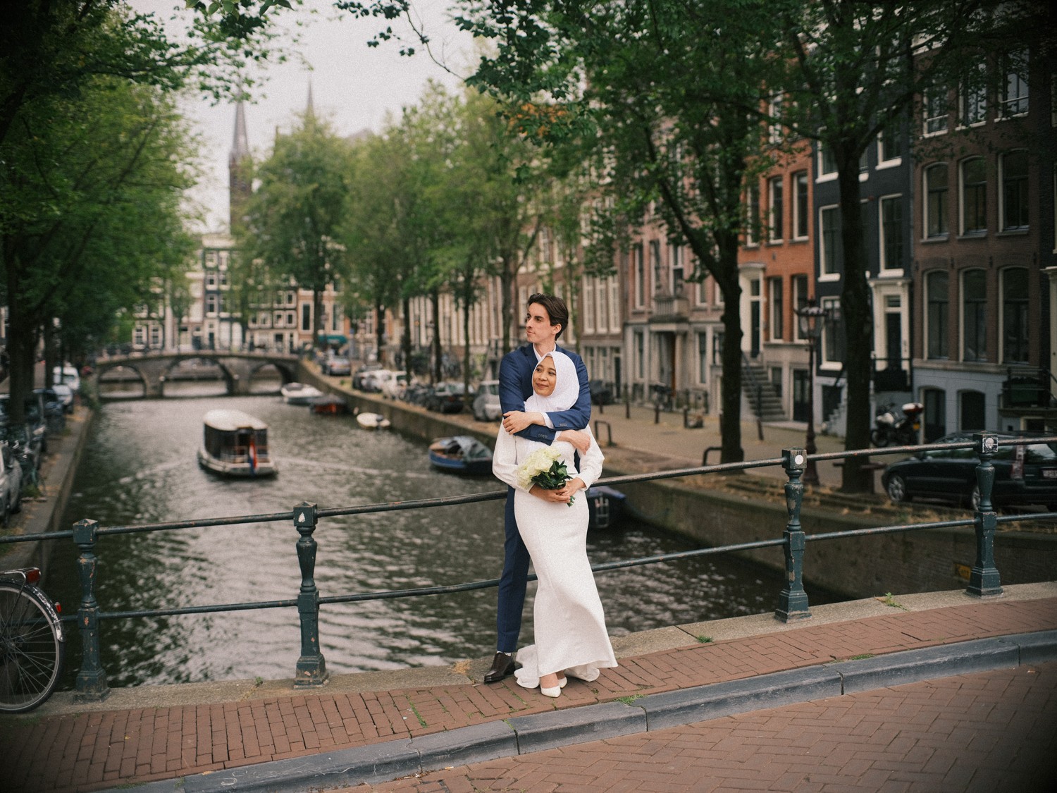Intimate Engagement Photoshoot Amsterdam Canals