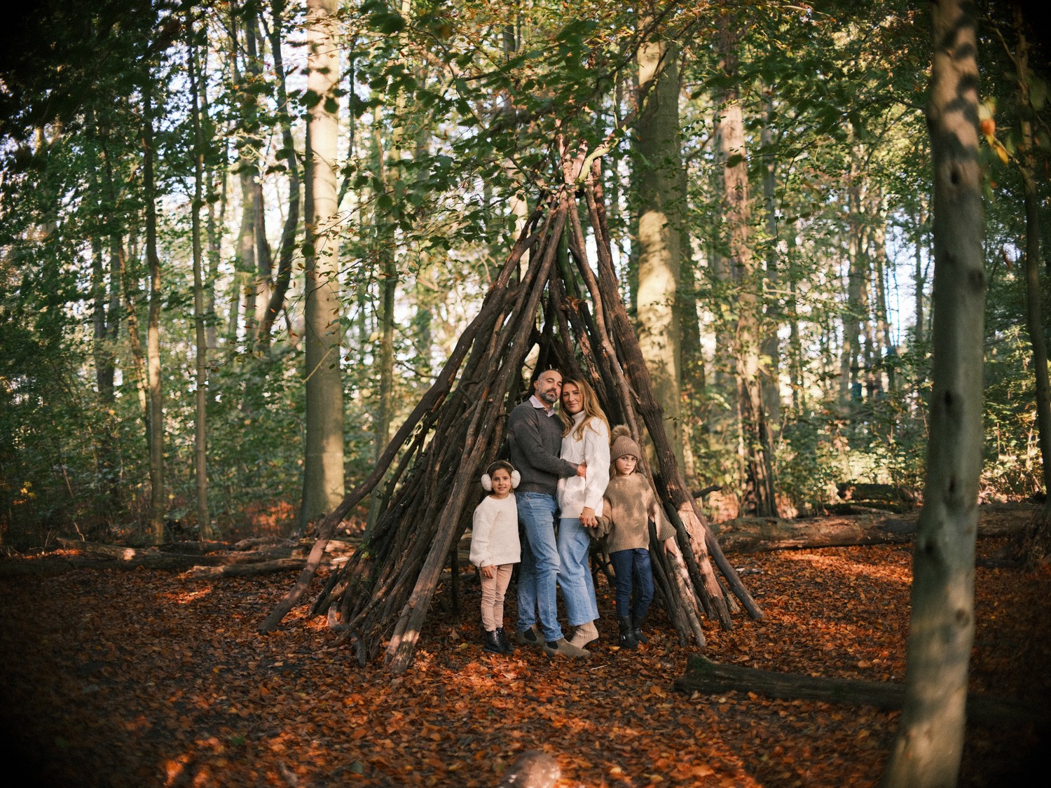 Natural Outdoor Family Pictures in Amsterdamse Bos