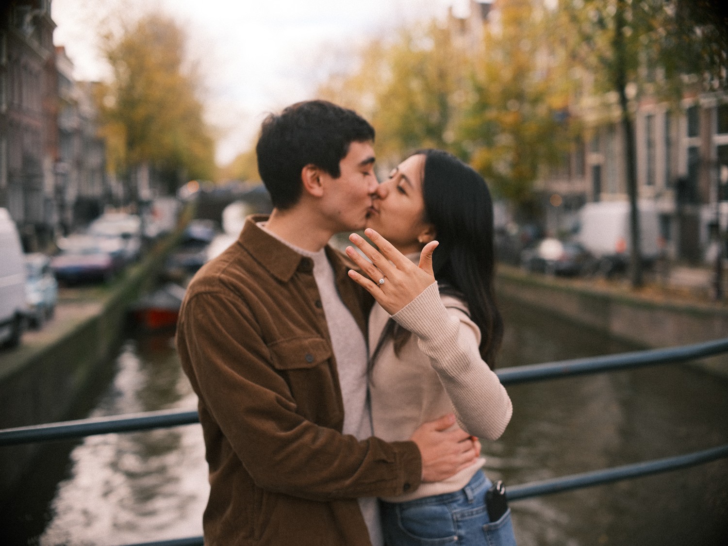 Marriage Proposal Portraits in Amsterdam's Historic City Center