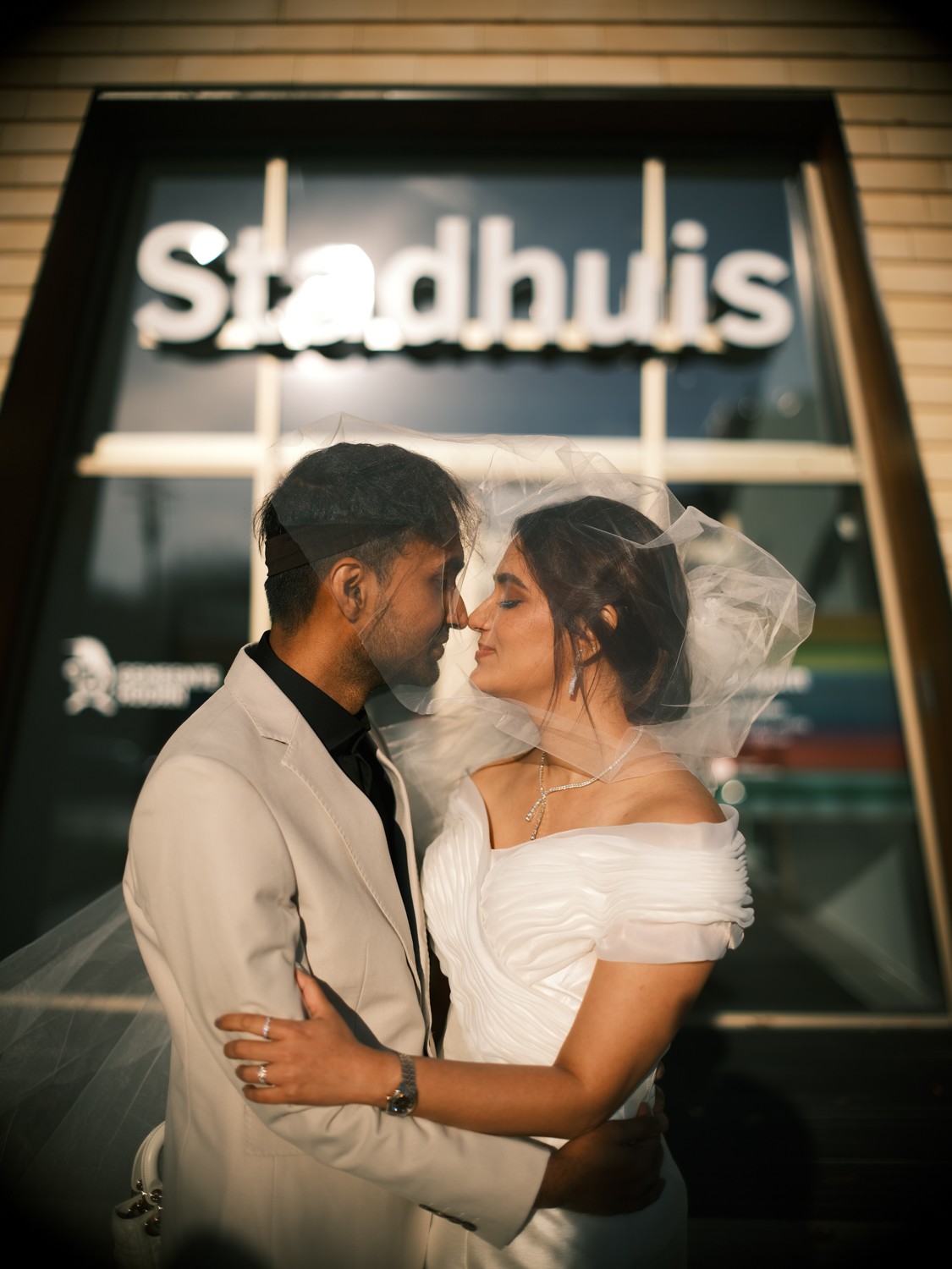 Original Bride and Groom Wedding Photoshoot in Amsterdam