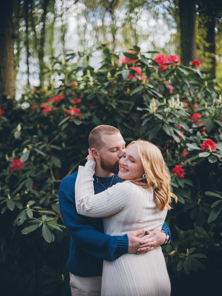 Intimate Couple Photographs in Spring Tulip Fields