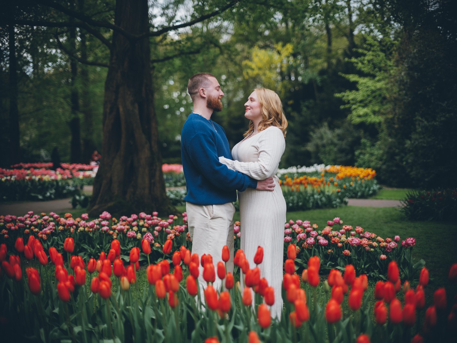 Professional Couple Photographer in Dutch Tulip Fields