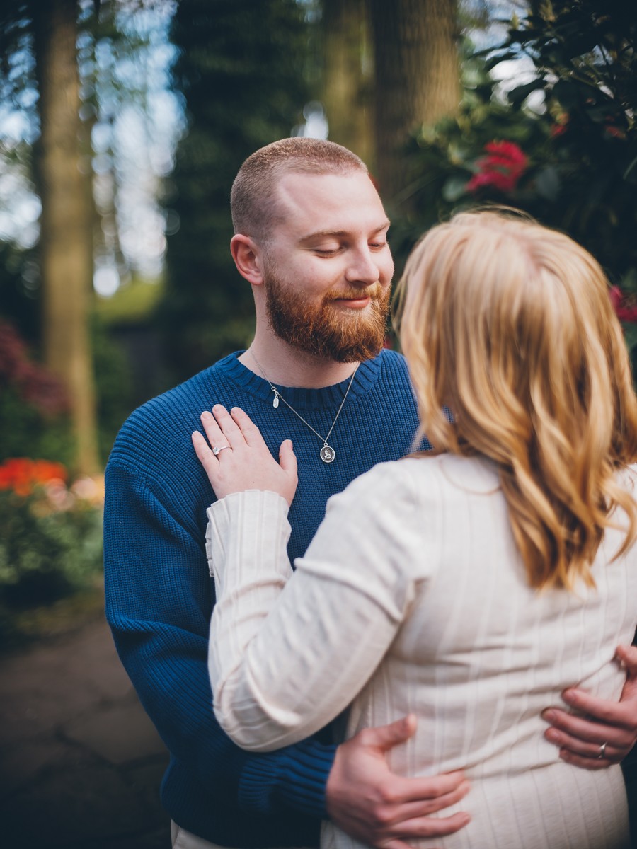 Authentic Couple Portraits in Dutch Tulip Fields